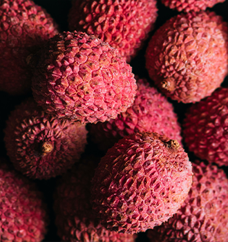 close ups of lychees